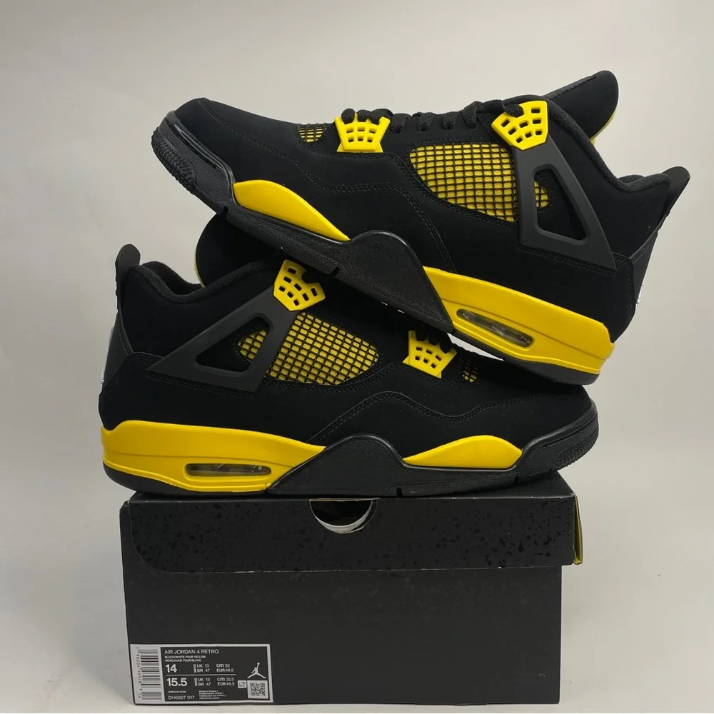 Nike Air Jordan 4 Retro “Thunder/Tour Yellow” 2023 - Picture 1 of 4